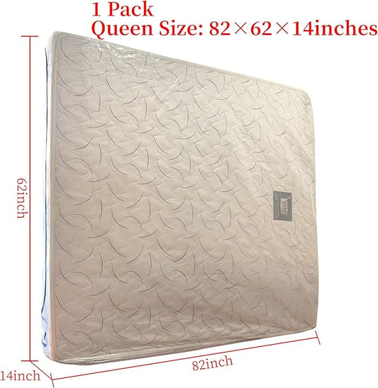 Queen Mattress Bag for Moving and Storage-3 Mil Zipper Plastic Waterproof Mattress Storage Bag