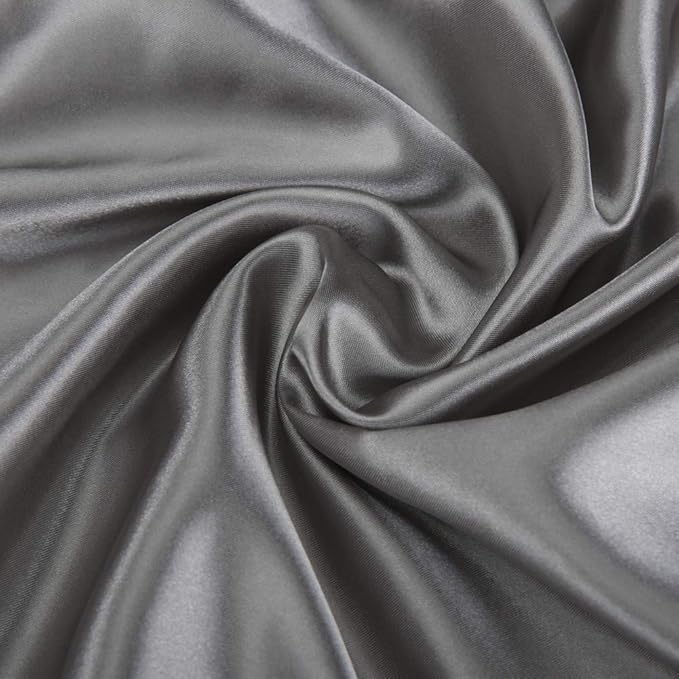 Pro Goleem Satin Bassinet Sheet 2 Pack Great for Baby Hair Soft Silk Feeling Sheet for Cradle or Bassinet Pad&Mattress for Boys and Girls Gift for Newborn and Infant White and Gray
