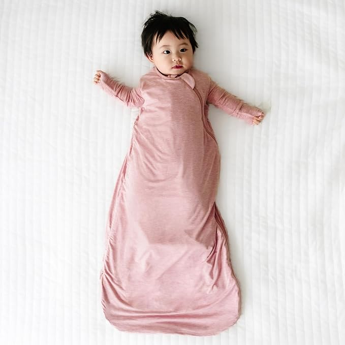 Little Sleepies Lightweight Baby Sleep Sack 0.5 TOG, Soft Viscose from Bamboo Sleep Sack, Newborn Essentials, 2-Way Zipper