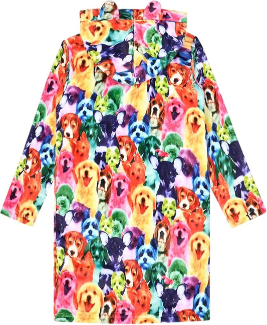 CHILDRENSTAR Girls Robe Kids Cat Bathrobes Plush Soft Fleece Pajamas Sleepwear