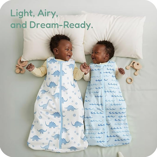 Baby Sleep Sack, 1.0 TOG Cozy Wearable Blanket, Soft Sleeping Bag with Zipper, Toddler Sleep Sack 0-3-6-12-24-3T