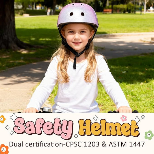 Toddler Kids Bike Helmet,Adjustable for Child Boys Girls,Multi-Sport & Ventilation for Bicycle Scooter Skateboard Skate