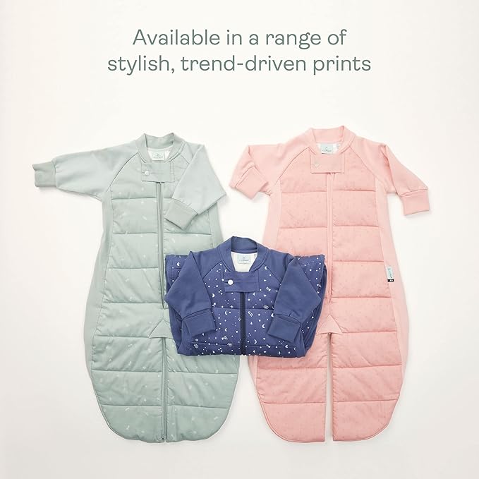 ergoPouch Sleep Suit Bag 3.5 TOG – Baby Sleep Sack & Wearable Blanket, 2-in-1 Convertible Sack to Suit with Legs for Safe Movement, Regulates Temperature Overnight, Unisex (4-6 Years, Sage)