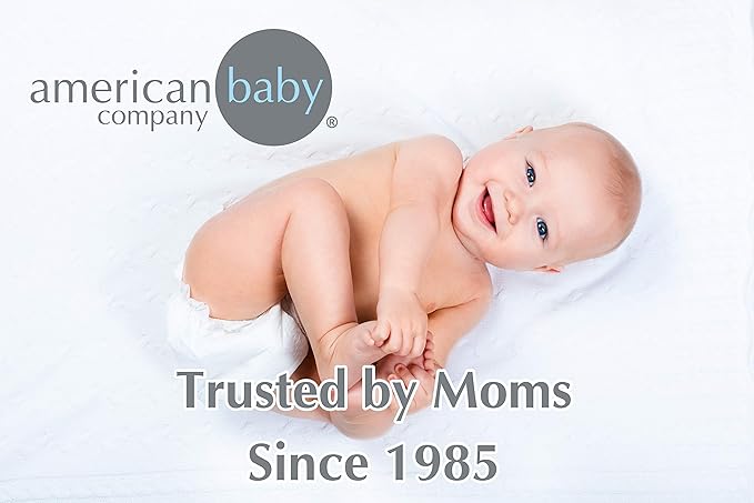 American Baby Company 2 Pack Waterproof Flat Crib Mattress Pad Cover 52" x 28" - Quilted, Noiseless, Soft & Breathable Crib and Toddler Mattress Protector for Babies, Adults and Pets