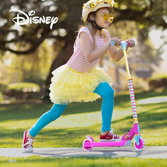 Jetson Character Kids Kick Scooter, LED Lights on Stem & Light-Up Wheels, Lightweight Frame, Height-Adjustable Handlebar, Lean-to-Steer System, Easy-Fold Mechanism
