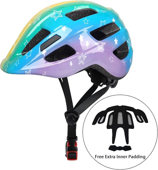 Kids Bike Helmet for Ages 1-8 Years, Adjustable Toddler Boys and Girls Helmets, Lightweight Child Infant Bicycle Cycling Scooter Sports Helmet 48-54cm