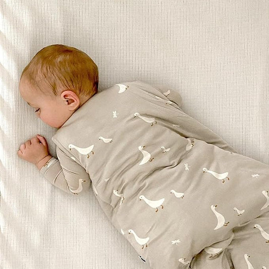 GUNAMUNA günamüna Unisex Baby, Toddler Wearable Blanket, Sleeping Bag Bamboo Rayon, Sleep Sack with Diaper Zipper, 1.0 TOG