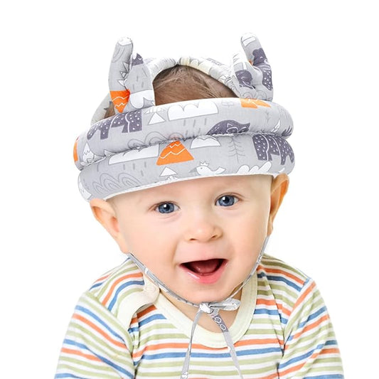 Baby Head Protector, Accmor Cute Baby Helmet for Crawling Walking Running, Breathable Protective Cap Adjustable Infant Baby Headguard Soft Cushion, Anti-Collision Toddler Helmets for 6m-24m Boys Girls