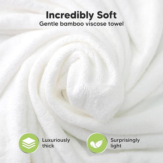 KeaBabies Hooded Baby Towel for Newborn - Viscose Derived from Bamboo Large Baby Bath Towels with Hood for Boys, Girls, Toddler, Extra Absorbent & Soft Newborn Bath Essentials (Wildscape, Regular)