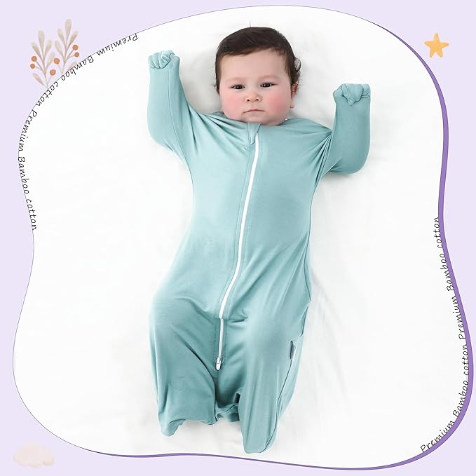 PuppyPaws Baby Sleep Sack, Transitional Swaddle, Swaddles for Newborns,1.0 Tog Sleep Sack 3-6 Months, Wearable Blanket Baby with 2-Way Zipper