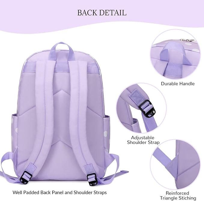 mygreen Kids Backpack, Kawaii Girls Backpack for School