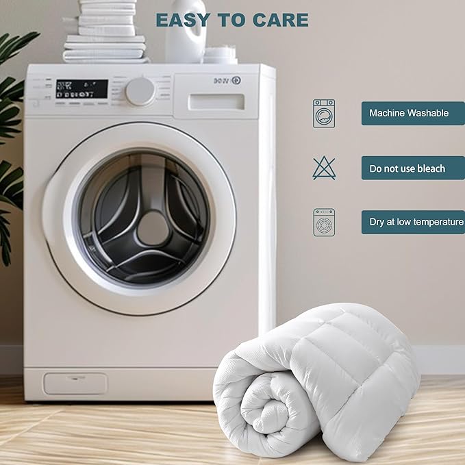 UNILIBRA King Size Mattress Pad Pillow Top Mattress Cover Padded with Down Alternative Filling Quilted Fitted Mattress Protector Streches up 8-22" Deep Pocket Cooling Mattress Topper