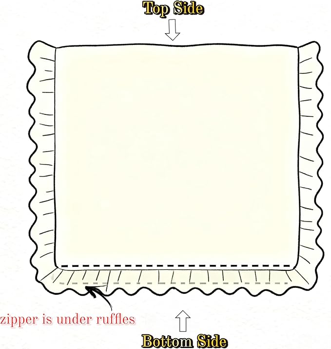 BuLuTu Chic Shabby Vintage Floral Duvet Cover Twin for Kids Girls Boys 100% Cotton Muslin Ruffled Quilt Cover Twin, 68"x86", Sprout Print, Soft Breathable, Zipper Closure, No Pillowcase