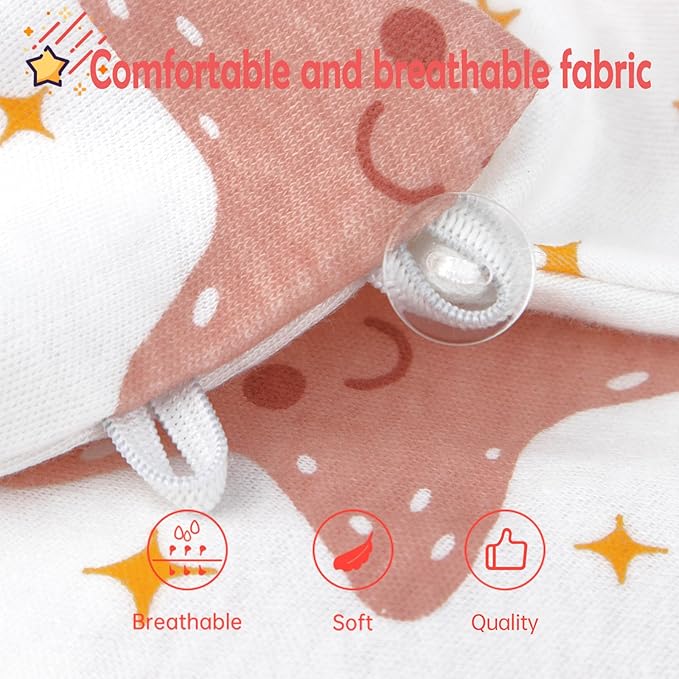 Toddler Sleeping Sack with Feet, Walker Sleep Sack, 0.5Tog (Stars 2T-3T)
