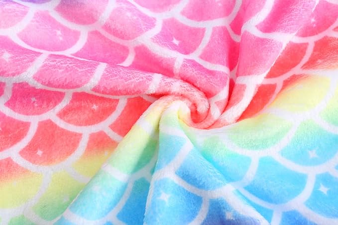 Jxstar Girls Bathrobes Kids Hooded Robes Plush Fleece Pajamas Soft Coral Sleepwear