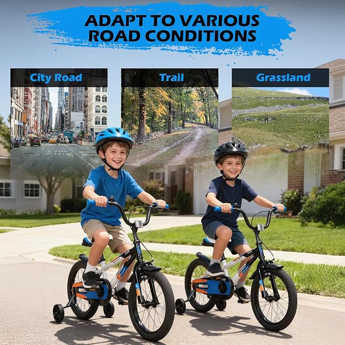WEIZE Kids Bike, 16 20 Inch Children Bicycle for Boys & Girls Ages 4-12 Years Old, Rider Height 41-62 Inch, Adjustable Seat & Handlebars, Coaster Brake, Multiple Color Options