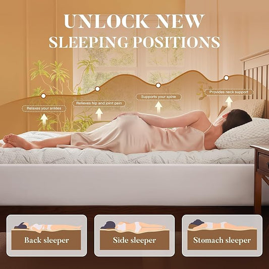 100% Waterproof Full Size Mattress Topper, Thick Pillow Top Mattress Pad,Up to 21 Inch Deep Pocket, Soft Breathable Mattress Pad for Back Pain, Protector Cover(White)