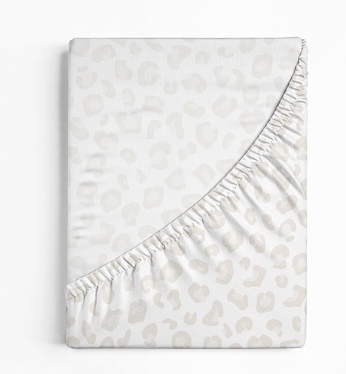 Makemake Organics GOTS Certified Organic Cotton Fitted Crib Sheet Soft Breathable (28"x52", Wild)