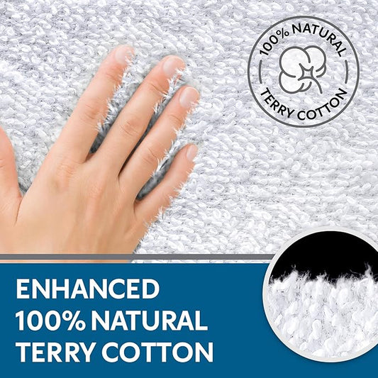 Guardmax Terry Cotton Zippered Mattress Encasement - Twin XL Size - 100% Waterproof and Bed Bug Proof Mattress Protector - Absorbent Six-Sided Mattress Cover (Terry Cotton, Twin XL)
