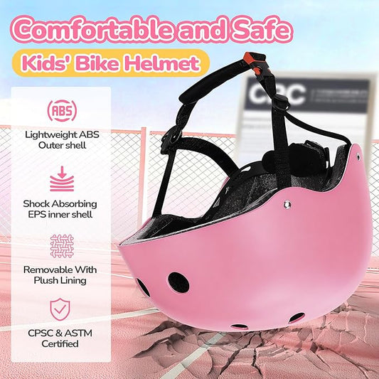 Kids Bike Helmet, Toddler Helmet for Youth Boys Girls Ages 3-14 Year Old, Adjustable Fit & Lightweight, Multi-Sport Safety for Skateboard Skating Bicycle Scooter Cycling