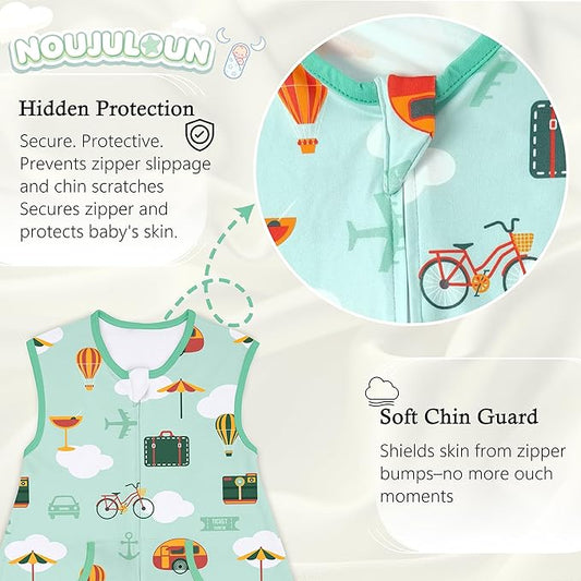 Toddler Sleep Sacks Sleep Sack 9-24 Months with legs Cozy comfy Baby Warable Blanket with 2-Way Zipper (9M-2T)