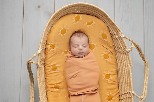 LullaBaby "Double Dream Swaddle: Exclusive Dual Wing Design, Pediatrician-Endorsed, Ultra-Soft Cotton, 2-4 Months, 12-20 lbs - Sandstone