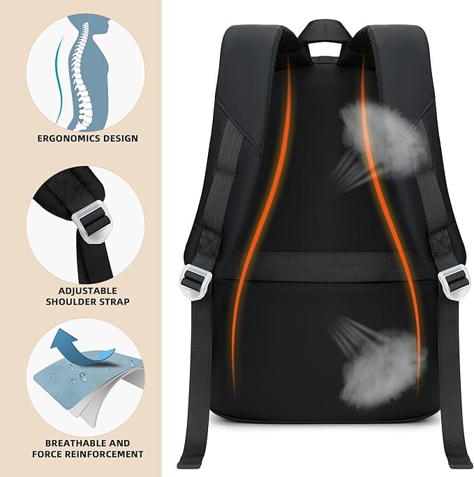 KIDNUO Backpack for Girls,School Backpacks for Teen,Cute College Bags for Women Students Large Bookbag 15.6 Inch Laptop Bag Back Pack Kids Kindergarten Elementary Casual Travel Daypacks Black