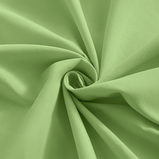FLXXIE 2 Pack Microfiber Fitted Crib Sheets, Super Soft and Cozy Toddler Fitted Sheets for Standard Crib and Toddler Mattresses, 28x52, Sage Green