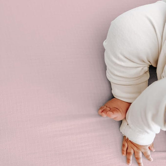 Newton Baby Fitted Crib Sheet (2-Pack) - Ultra Breathable and Soft, Organic Cotton, Fits All Standard Cribs, Pink