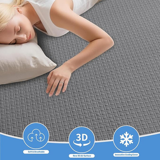 Premium Bamboo Mattress Protector – King Size, Waterproof, & Ultra Soft Breathable Noiseless Washable Bed Mattress Cover for Comfort & Protection MC03KING-LG