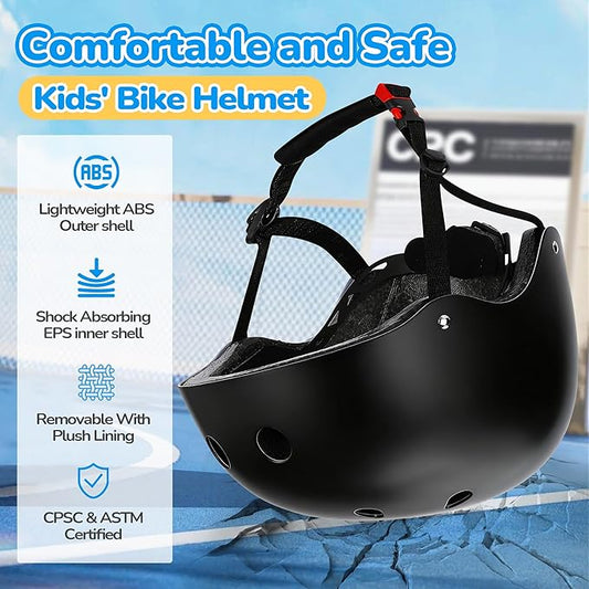 Kids Bike Helmet, Toddler Helmet for Youth Boys Girls Ages 3-14 Year Old, Adjustable Fit & Lightweight, Multi-Sport Safety for Skateboard Skating Bicycle Scooter Cycling
