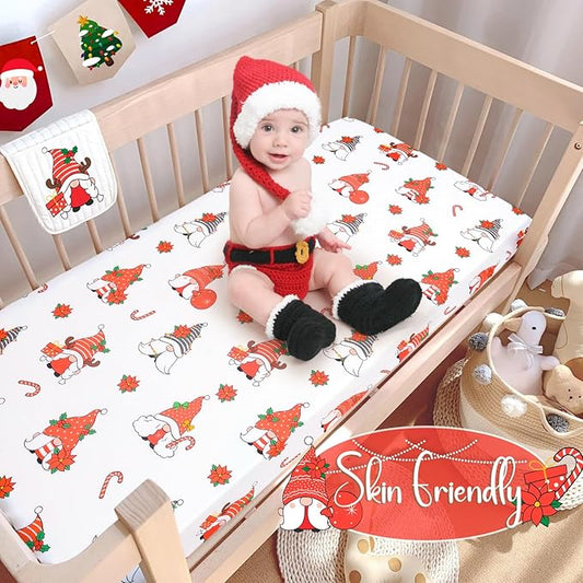 UOMNY Crib Sheet Christmas Fitted Crib Sheets Baby Sheet for Standard Crib and Toddler Mattresses Nursery Bedding Sheet Crib Mattress Sheets for Boys and Girls 1 Pack Space Toddler Sheet
