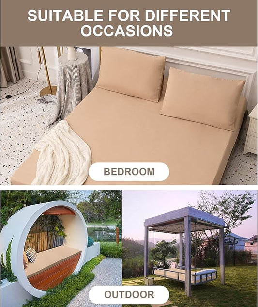 Mecerock Mattress Protector, Breathable and Soft Waterproof Mattress Protector,Mattress Cover, Camel Mattress Cover Queen Size Bed