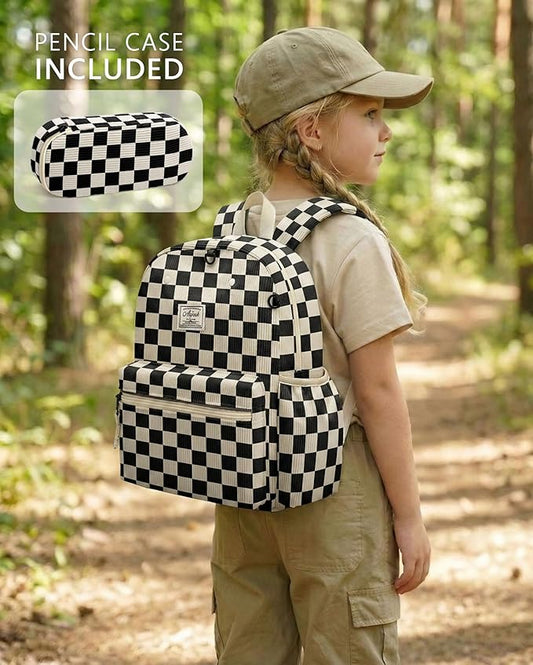 atgark Corduroy Toddler Backpack for Boys 2-5: Preschool Backpack for Boys With Pencil Case