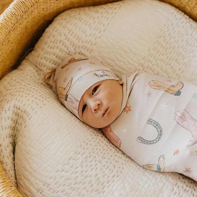 Copper Pearl Large Premium Knit Baby Swaddle Receiving Blanket Cheyenne