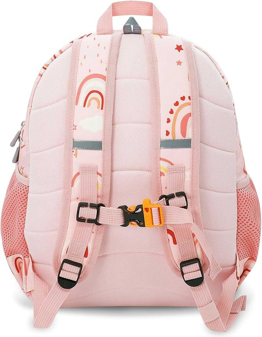 JAN & JUL Little Xplorers Kids' Backpack (Pink Rainbow, One Size)