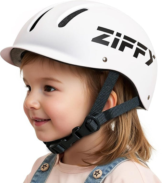 ZIFFY Kids/Toddler Bike Helmet, Adjustable, Lightweight, Safety Certified Scooter Helmet for Boys & Girls with Washable Inner Lining, 2 Sizes, 4 Colors – Fits Toddlers to Youth by Jova