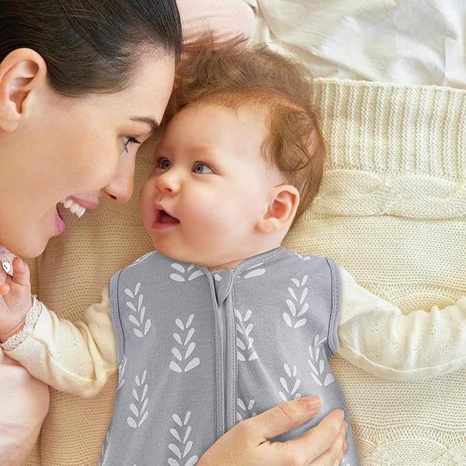 Looxii Baby Sleep Sack 0.5 TOG, 100% Cotton 3 Pack Wearable Blanket Baby Sleep Bag for Newborn Infant, 2-Way Zipper Lightweight Toddler Sleeping Sack 12-18 Months