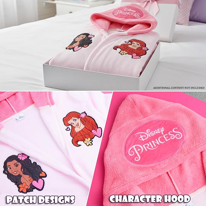 Get Trend Fleece Bathrobe for Girls, Teens, Dressing Gown, Soft Hooded Robe, Cozy Loungewear, Sleepwear Gifts for Girls