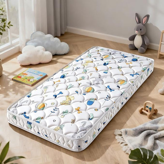 Premium 5" Crib Mattress and Toddler Mattress, Dual-Sided and Firm, Hypoallergenic Crib Mattress, Fits Standard Full-Size Crib and Toddler Bed