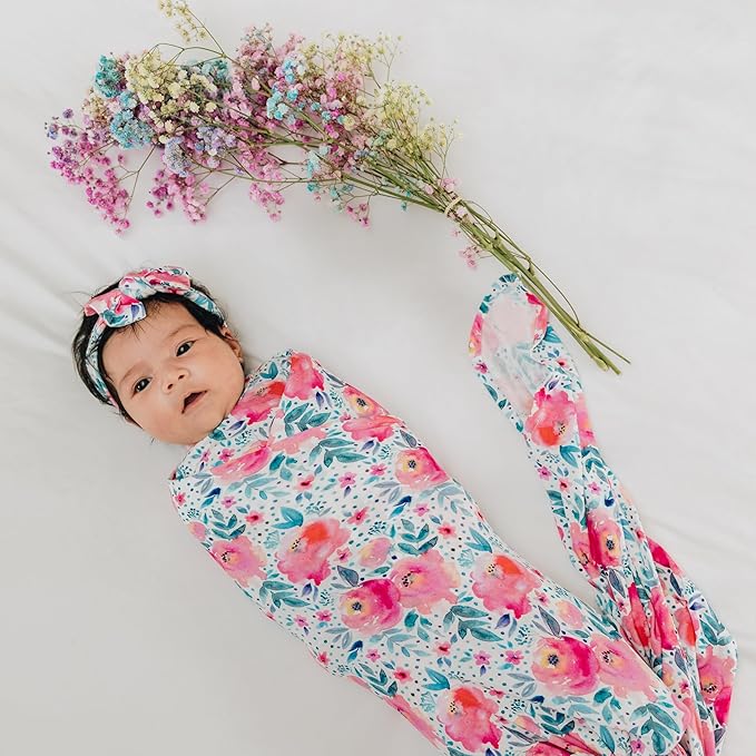 Swaddles for Newborns Baby Blanket Set Ultra-Soft 95% Bamboo Viscose Baby Swaddle for 0-3 Months | Newborn Essentials Must Haves Bamboo Viscose Swaddle Blankets