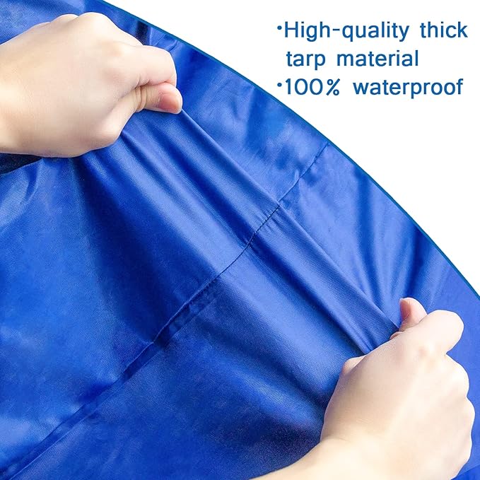 Coldwind Crib Mattress Bag Waterproof Heavy Duty with Strong Zipper Reusable Cover for Moving, Blue, 52" x 28" x 6.5"