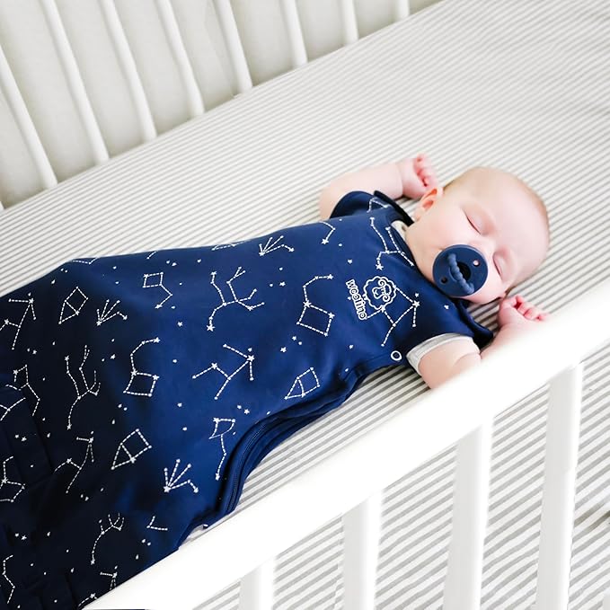 Woolino Big Kid Sleeping Bag, 4 Season Baby Sleep Sack, Merino Wool and Organic Cotton Wearable Blanket, 4-6 Years