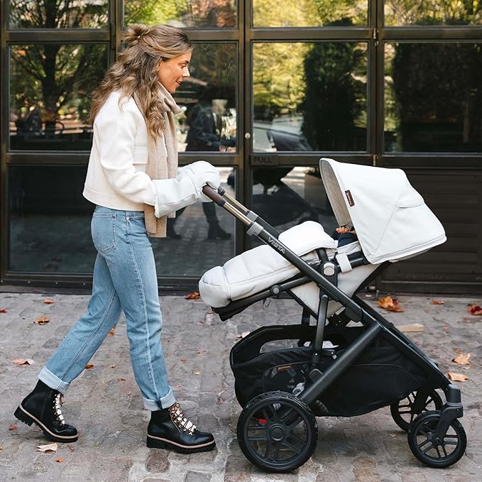 UPPAbaby CozyHandmuff - Easily Attaches to Stroller Handlebars - Ultra-Plush, Weather-Proof Hand Protection - Owen (Mocha Mélange)