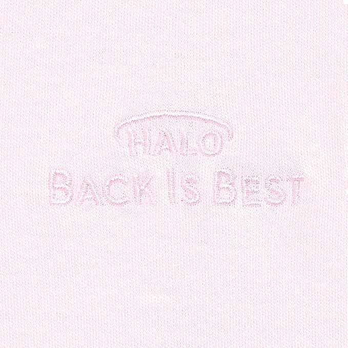 HALO SleepSack, 100% Cotton Wearable Blanket, Swaddle Transition Sleeping Bag, TOG 0.5, Soft Pink, X-Large, 18-24 Months