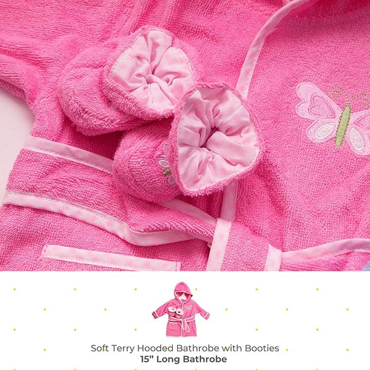 Spasilk baby-boys Bathrobe With Booties
