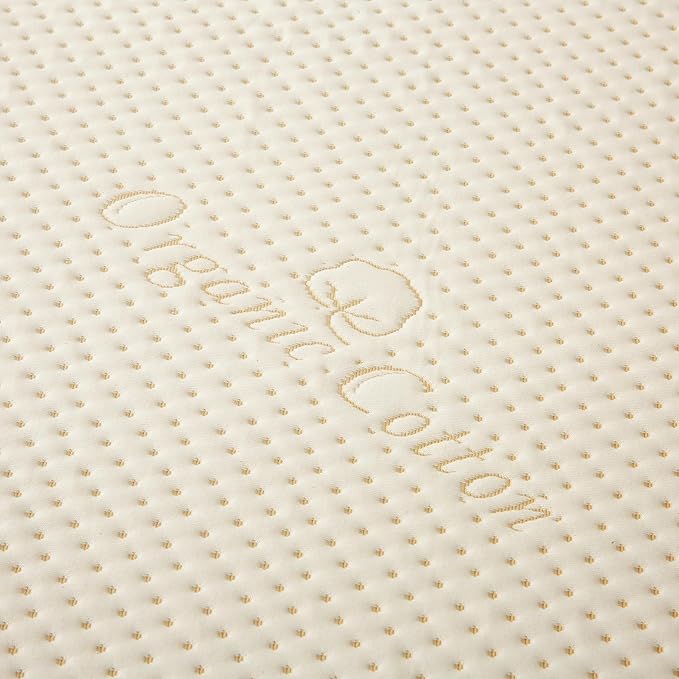 Luxury Organic Waterproof Crib Mattress Pad - Skin Friendly, Waterproof, Breathable & Absorbent Crib Mattress Protector - Premium 380GSM for Baby and Toddler Beds - Fitted for Standard Baby Crib Size