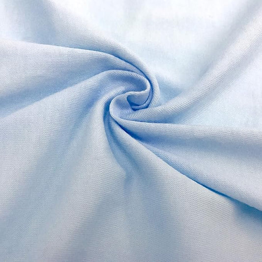 TL Care 100% Natural Cotton Jersey Knit 3-Piece Toddler Sheet Set, Blue, Soft Breathable, for Boys and Girls