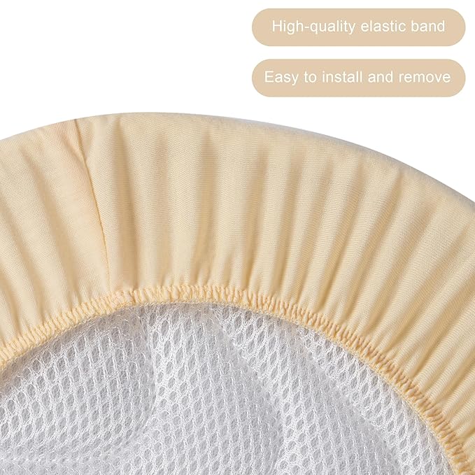 TILLYOU Baby Bassinet Sheets for Girls Boys, Fit for Hourglass Oval Rectangle Bassinet Mattress Sheets, 33”X16”, 2 Pack Fruit Shadow & orangish