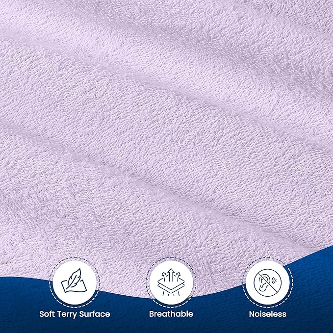 Utopia Bedding Waterproof Mattress Protector Queen Size, Premium 200 GSM Terry Mattress Cover, Soft & Breathable Bed Cover, Fitted Sheet Style with Stretchable Deep Pockets 17" (Lavender)